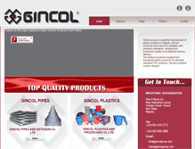 Tablet Screenshot of gincolgroup.com